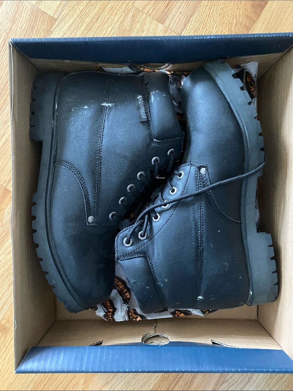 Smith’s Men's Black Lace-Up Work Boots size 11